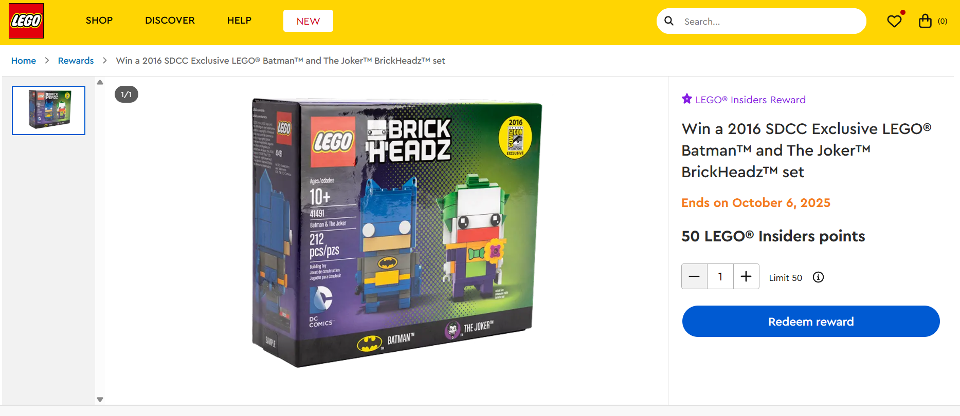 Lego Insiders Raffle to Win Exclusive $1000 SDCC Set