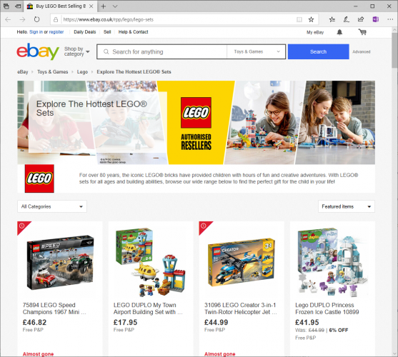 eBay Has Endless Lego Options