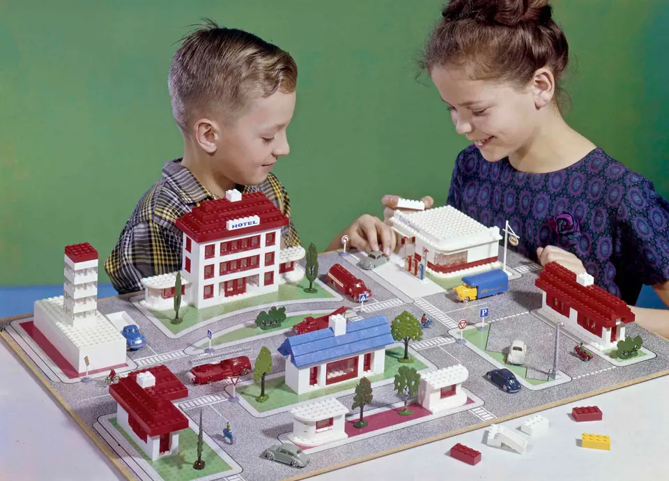 Lego Town Plan Theme From The 1960s